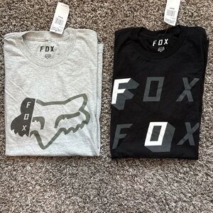 Fox Racing Motocross Zerio Light Gray Tee Illusionary Black Tee Medium
